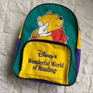 Disney | Winnie the Pooh, Vintage "Wonderful World of Reading" | Backpack